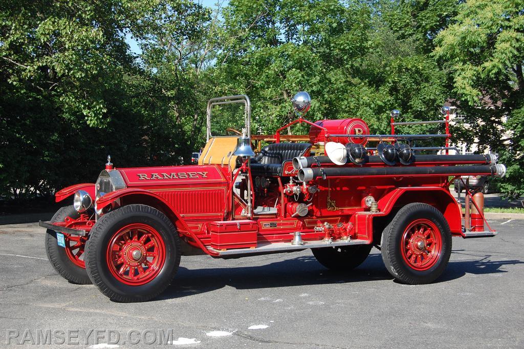 1927 American LaFrance 750 GPM Pumper.
The first brand new engine bought for the FD. Engine 1 was delivered on a freight train from Elmira N.Y. Still used today for parades and special events